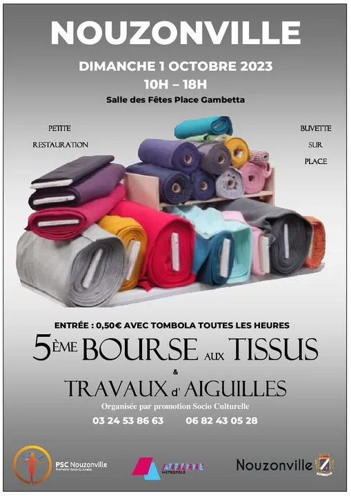 Agenda 5 me Bourse aux Tissus Nouzonville
