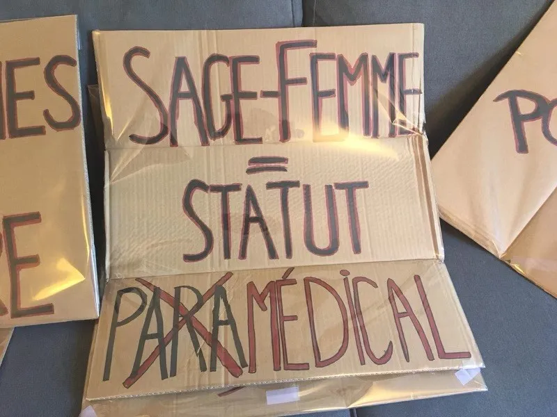 Les sages femmes, en grève, vont manifester à Paris HIT WEST
