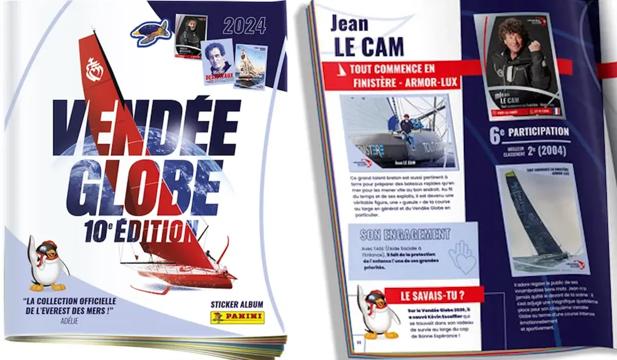Panini Vendée Globe Blister 12 Bustine + 1 In Omaggio, 65 Adesivi Totali, Collezione Ufficiale