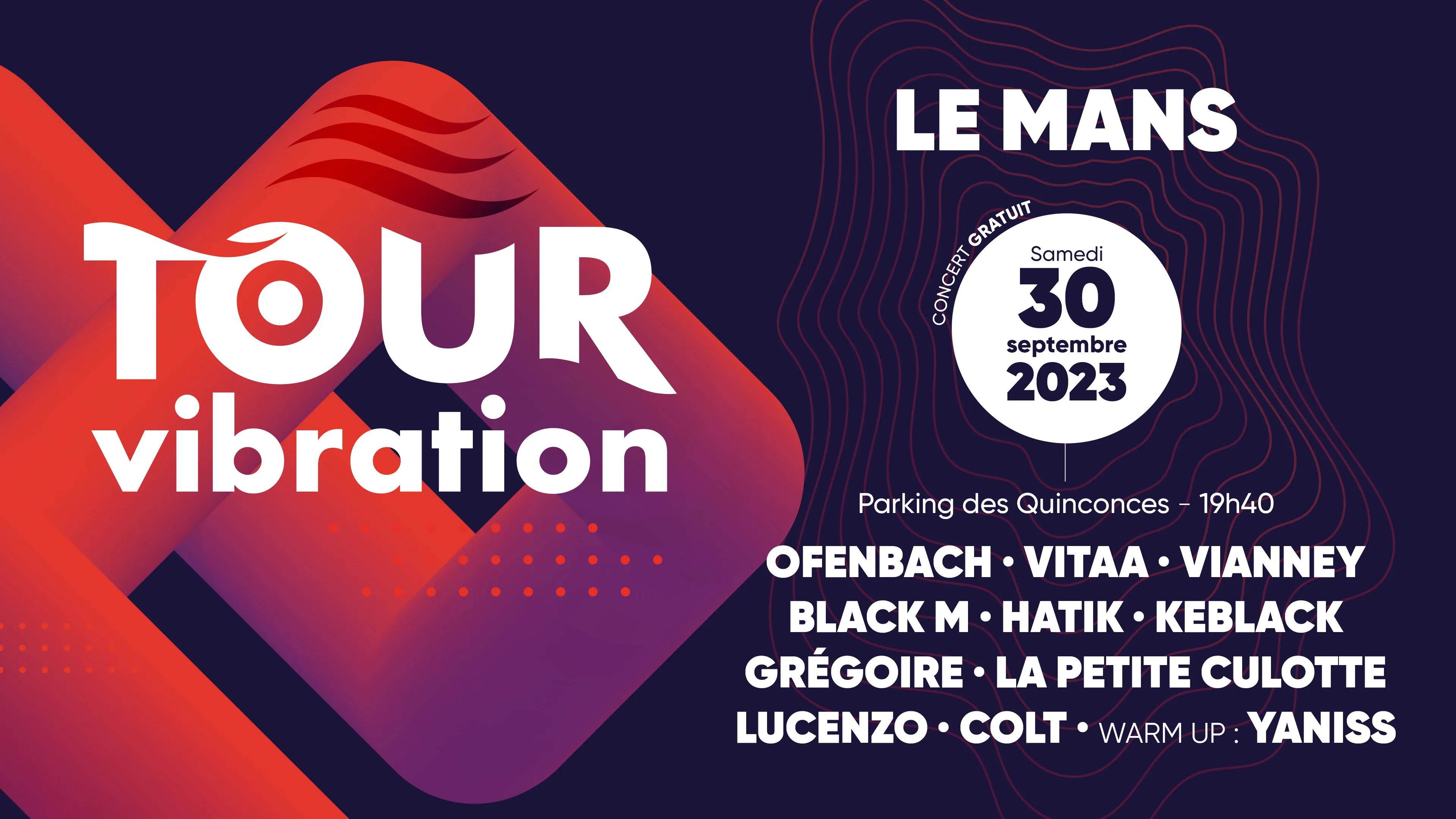 tour vibration 2023 programme