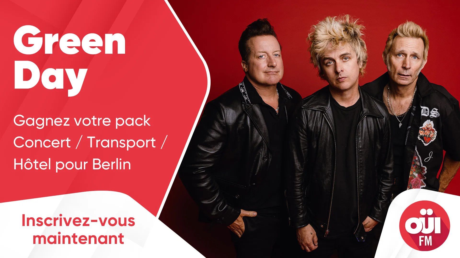 Green Day gagnez votre pack Concert / Transport / Hôtel pour Berlin