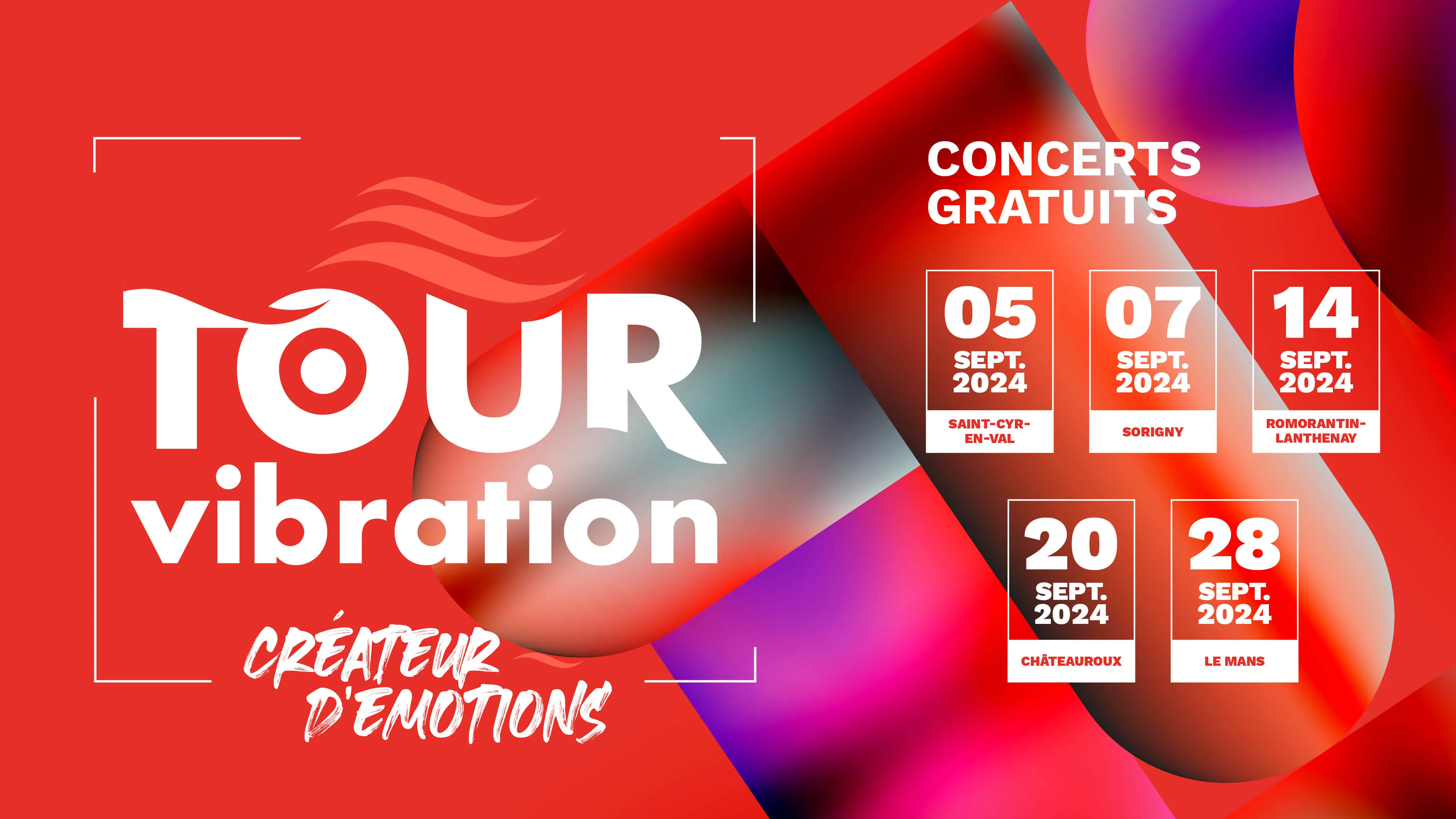 Tour Vibration 2024 5 dates confirmées