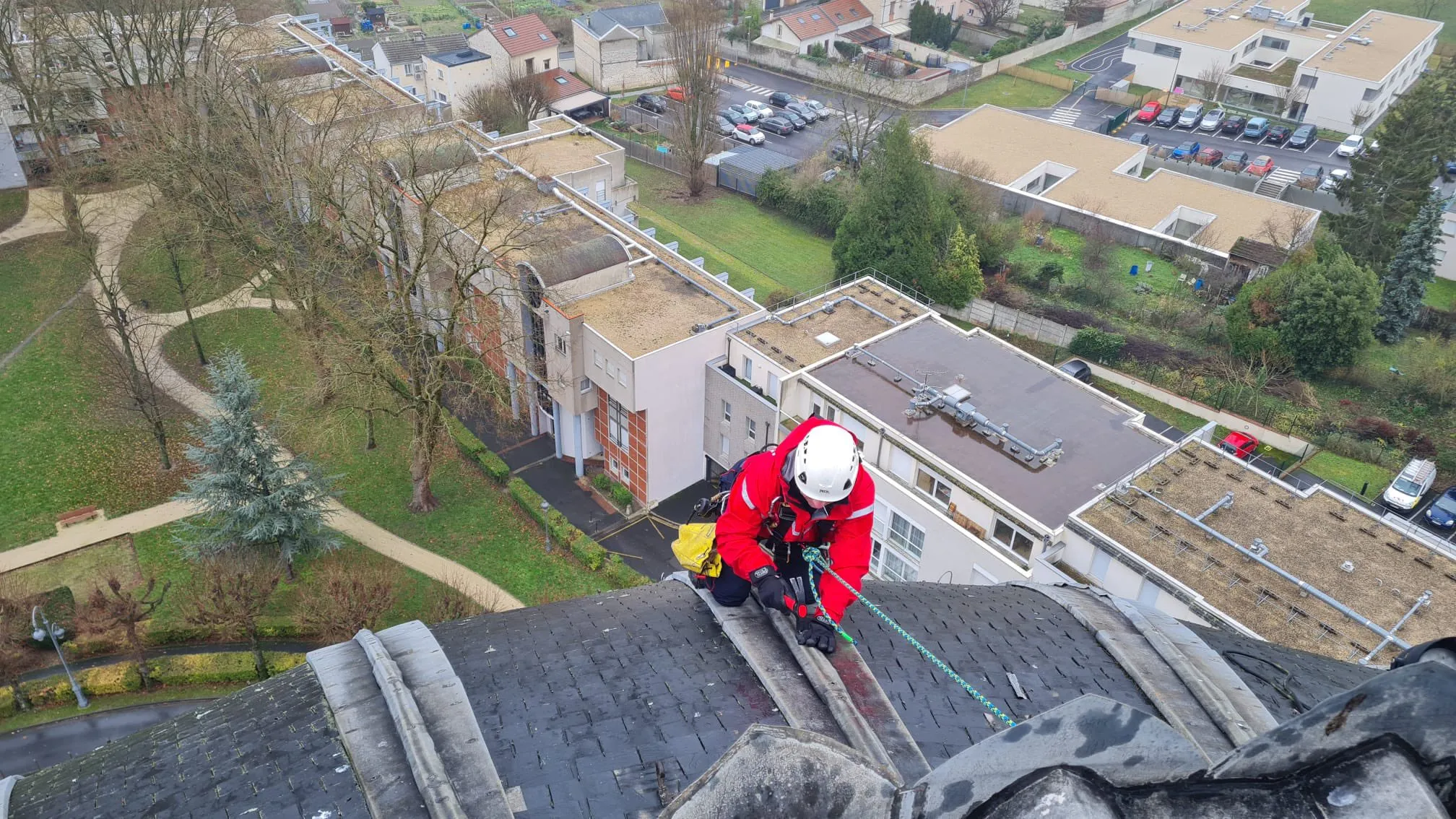 Specialized Teams and Drones Prevented Objects from Falling at Sainte-Clotilde Basilica in Reims