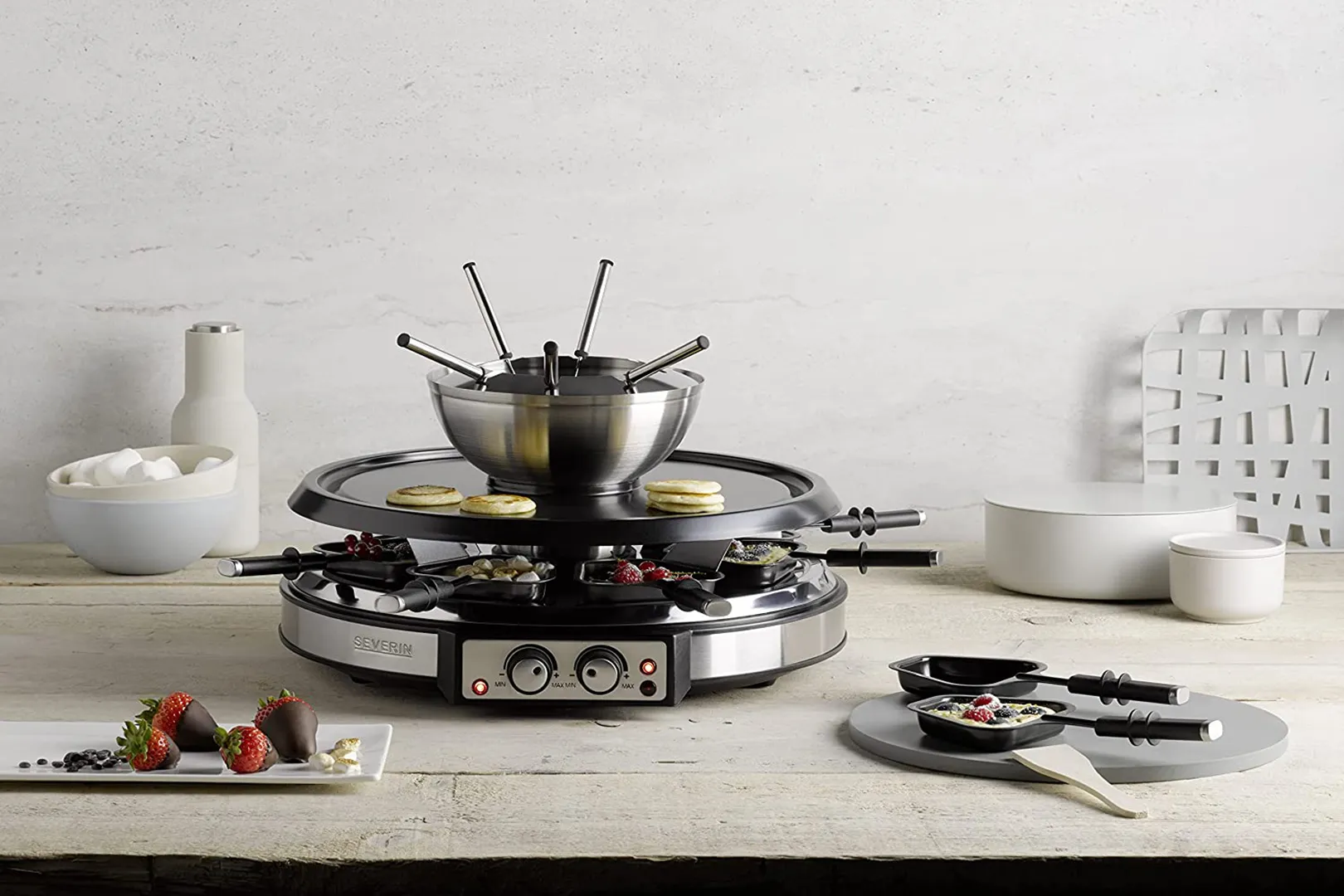 Raclette Fondue TEFAL Cheese'n'co 6 personnes RE12C812 | Leroy Merlin