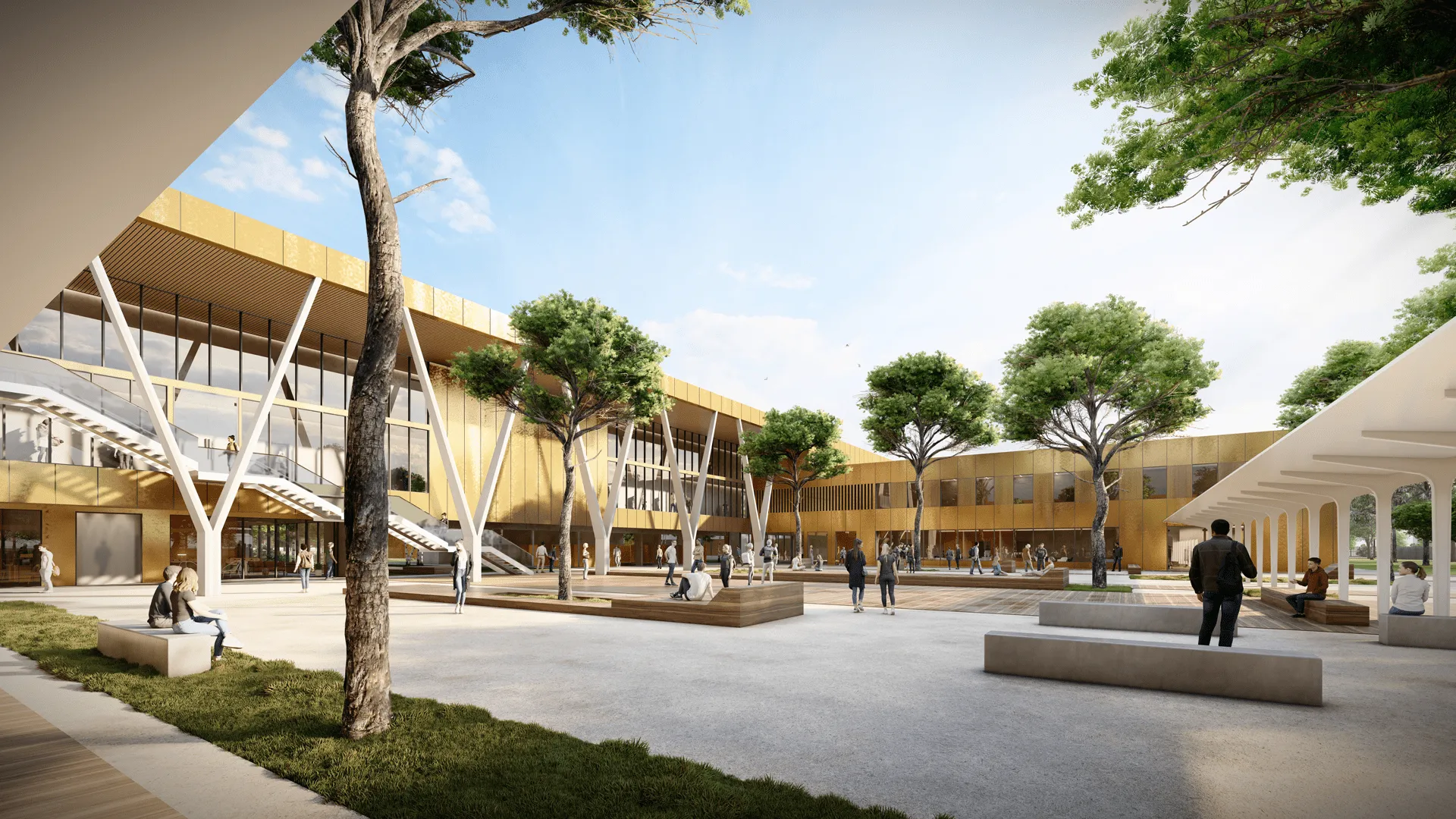 Un nouveau lycée flambant neuf pour cette commune du Sud de Toulouse ...