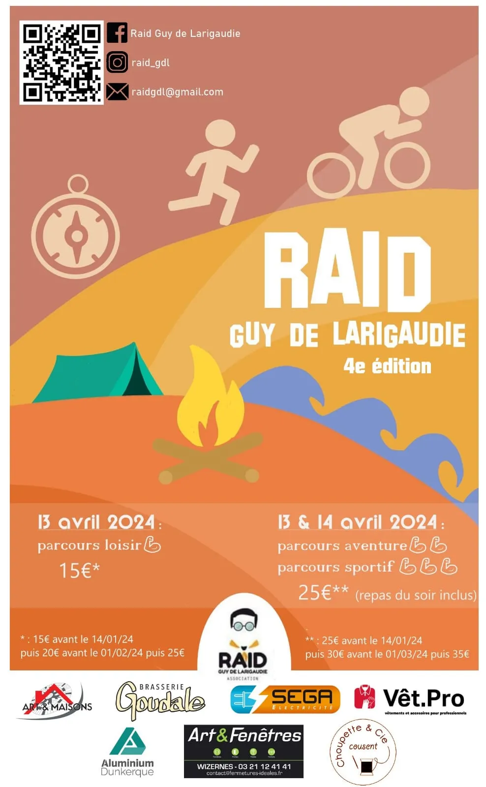 Raid Guy de larigaudie 2024 le 13 avril à Arques