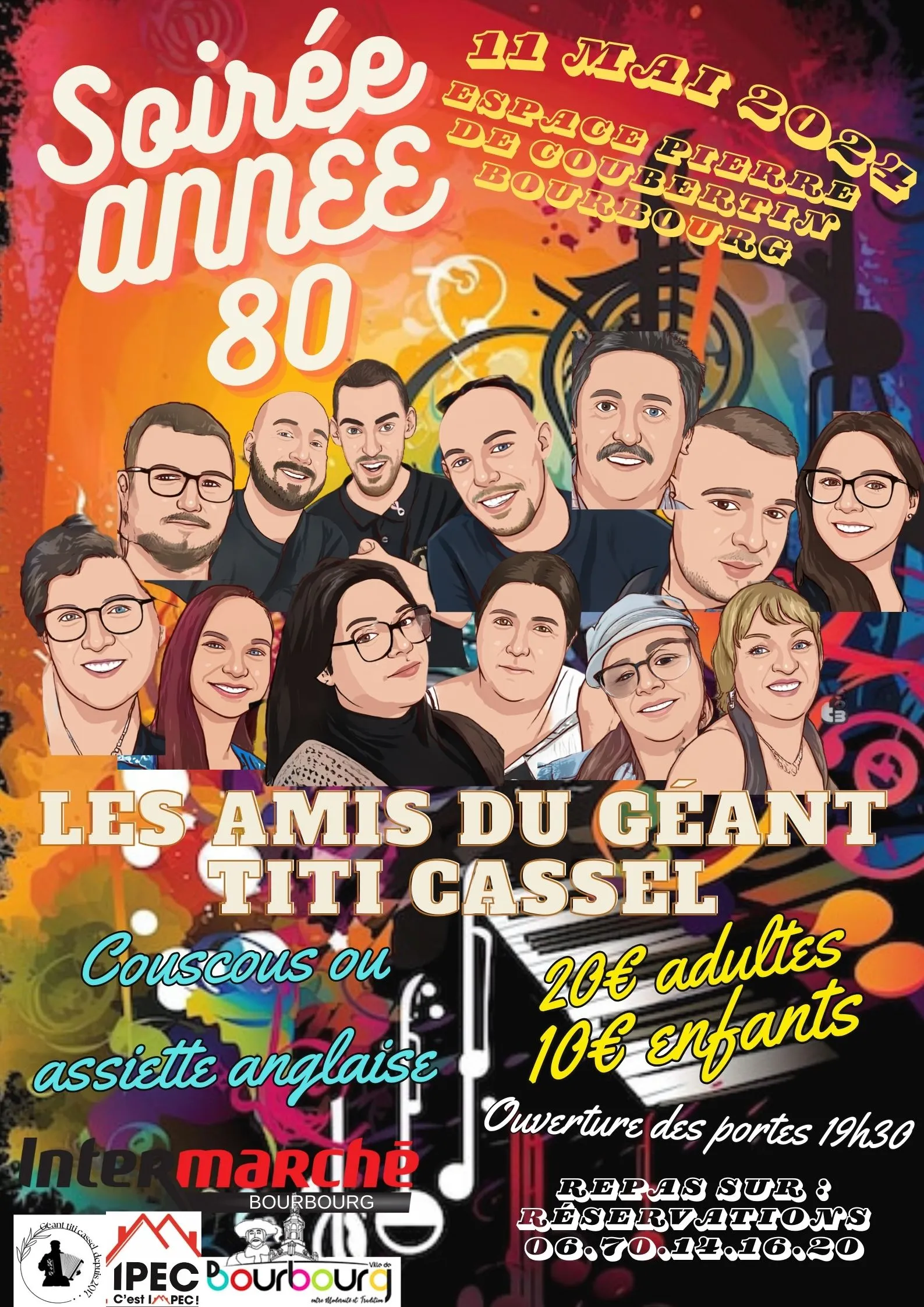 Soirée repas année 80 et karaoké le 11 mai à Bourbourg