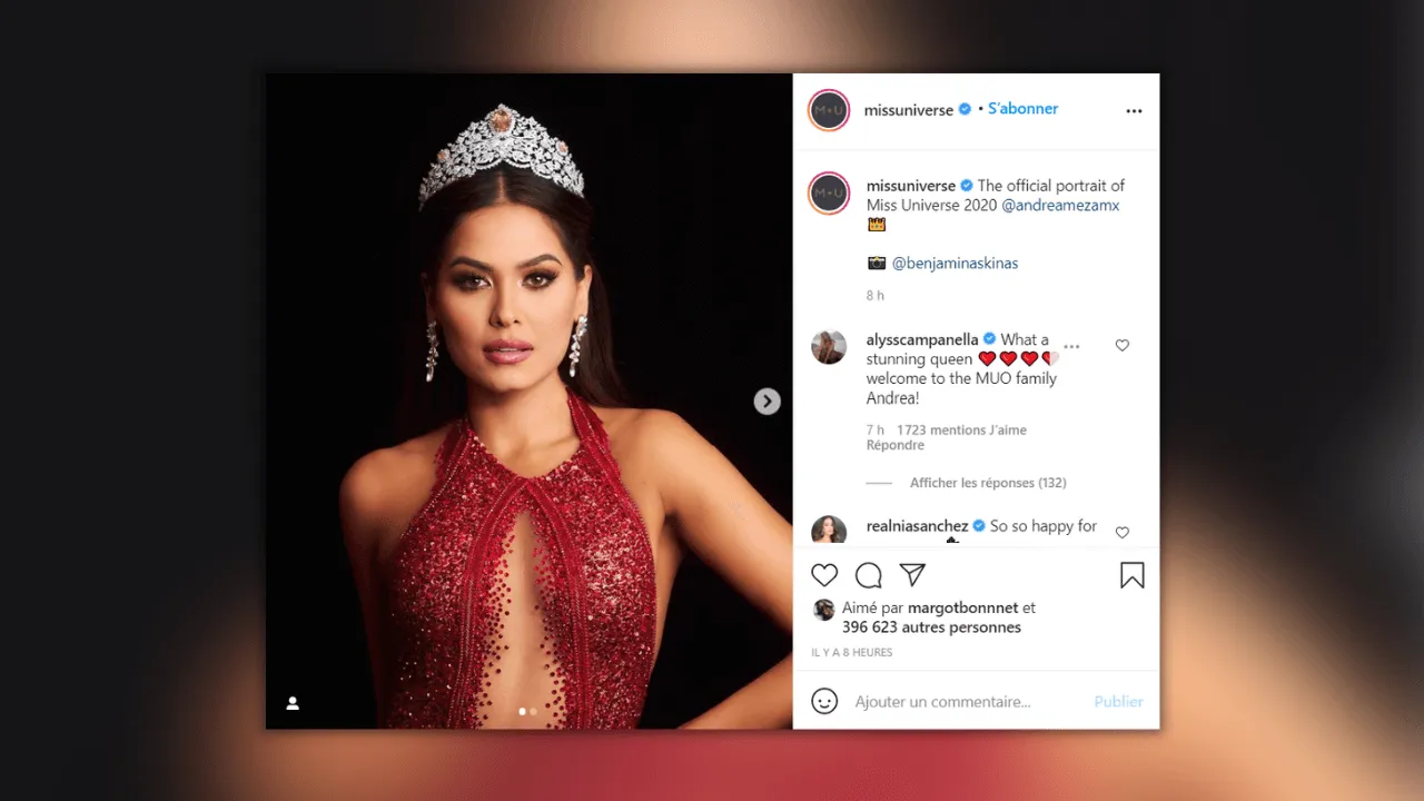 Miss México se coronó Miss Universo, Miss Francia se coronó Top 21