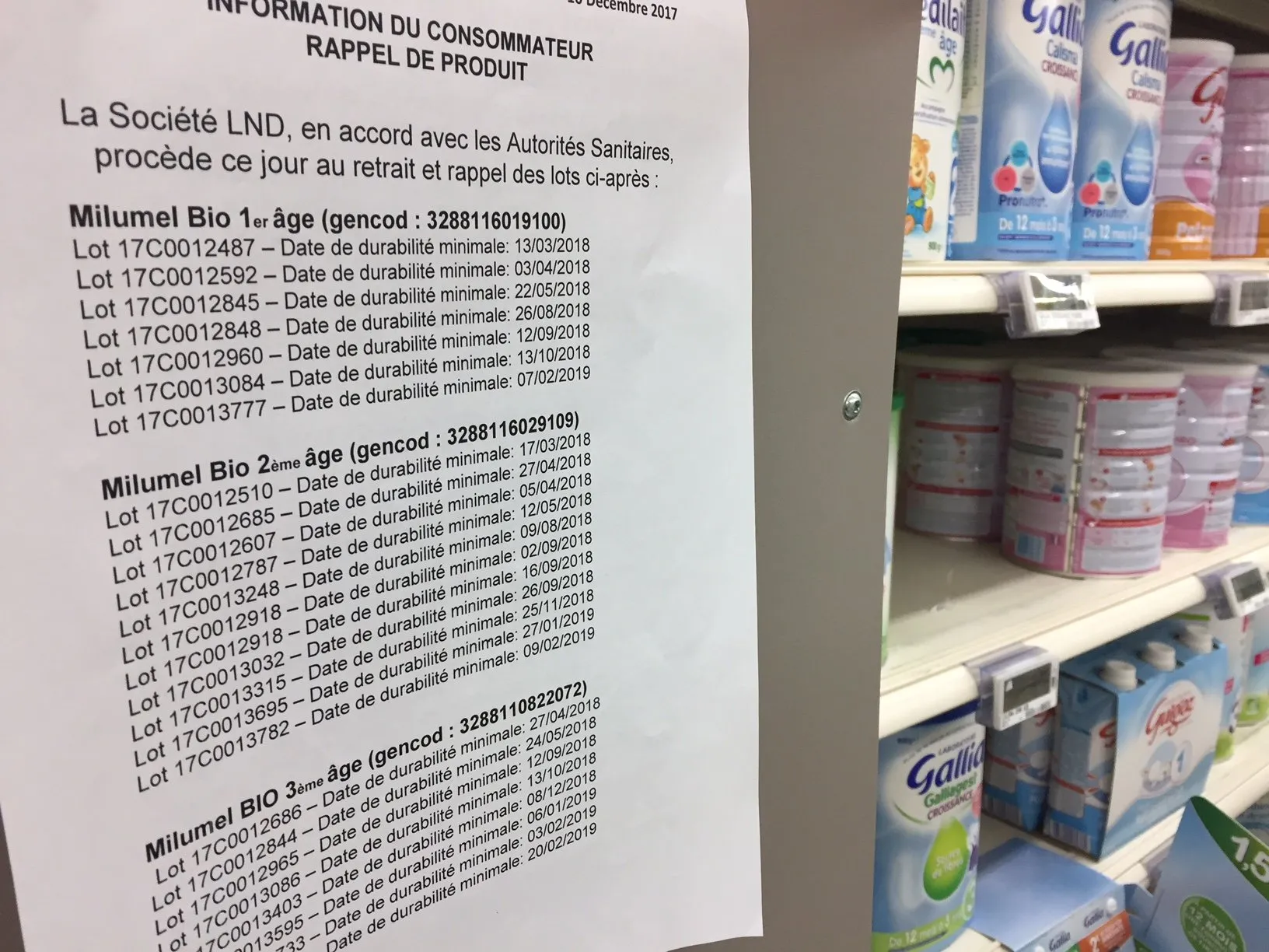 Lactalis : Un deuxième cas de salmonellose en Espagne - HIT WEST