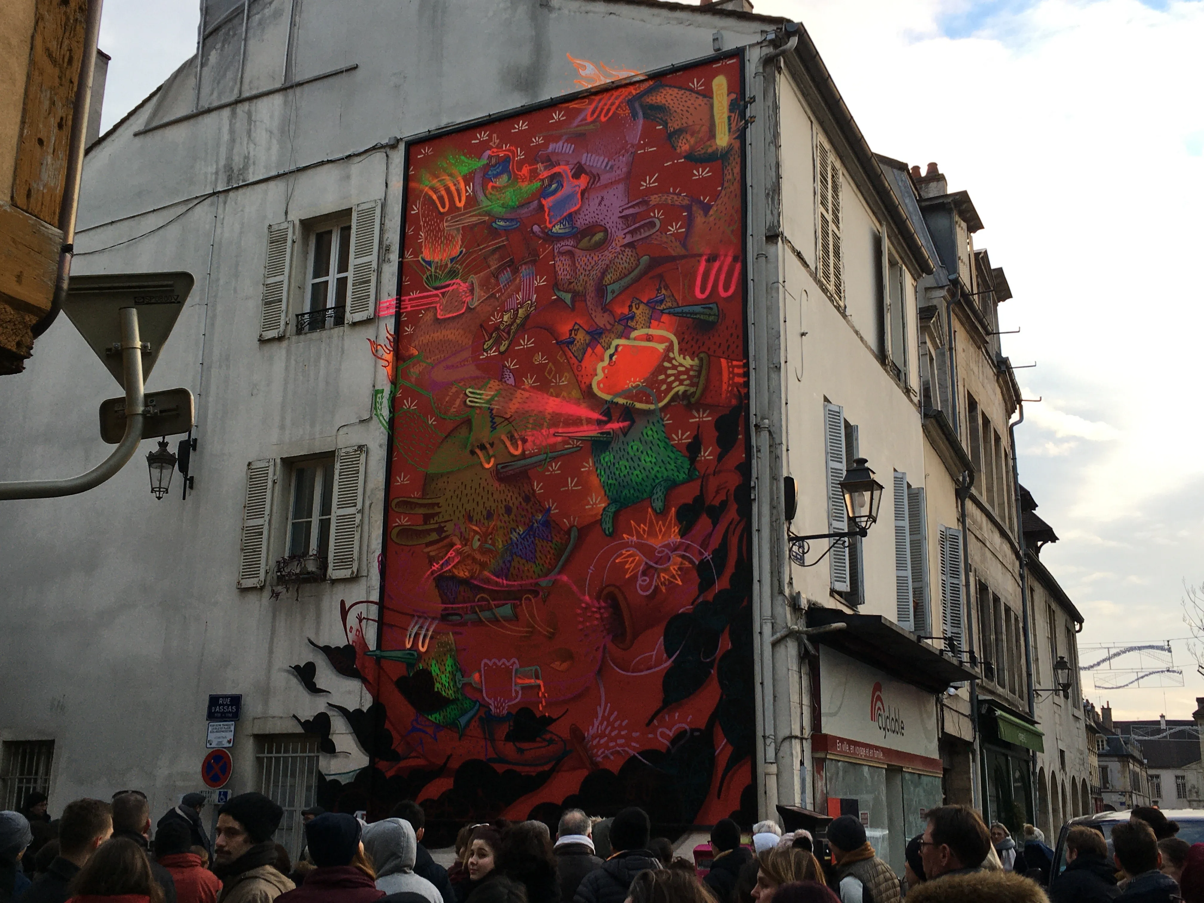 Une nouvelle œuvre sur le "MUR" de Dijon