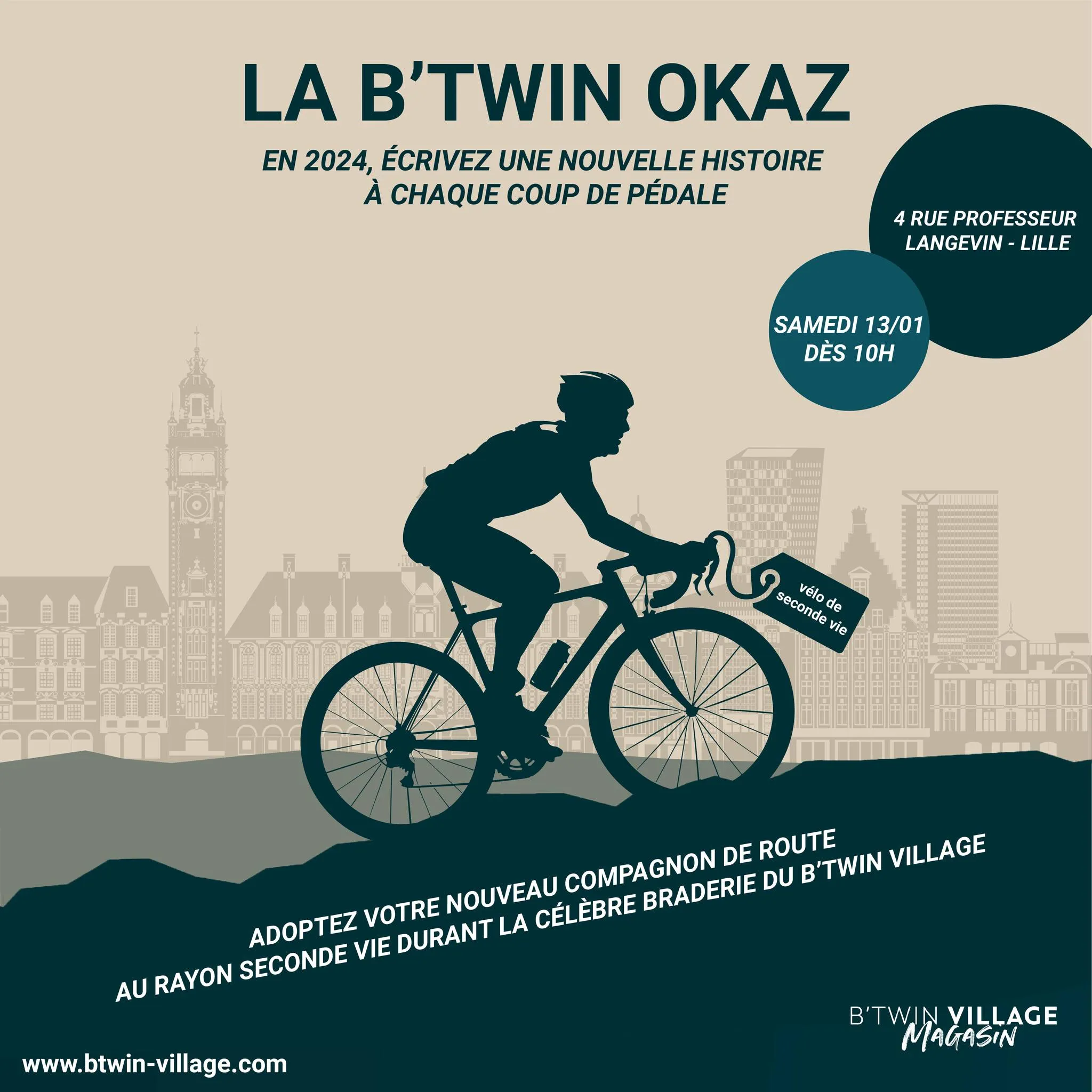 METROPOLYS Nouvelle vente de velos d occasion au B Twin Village