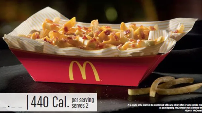 Les frites au fromage et au bacon sont désormais disponibles dans vos