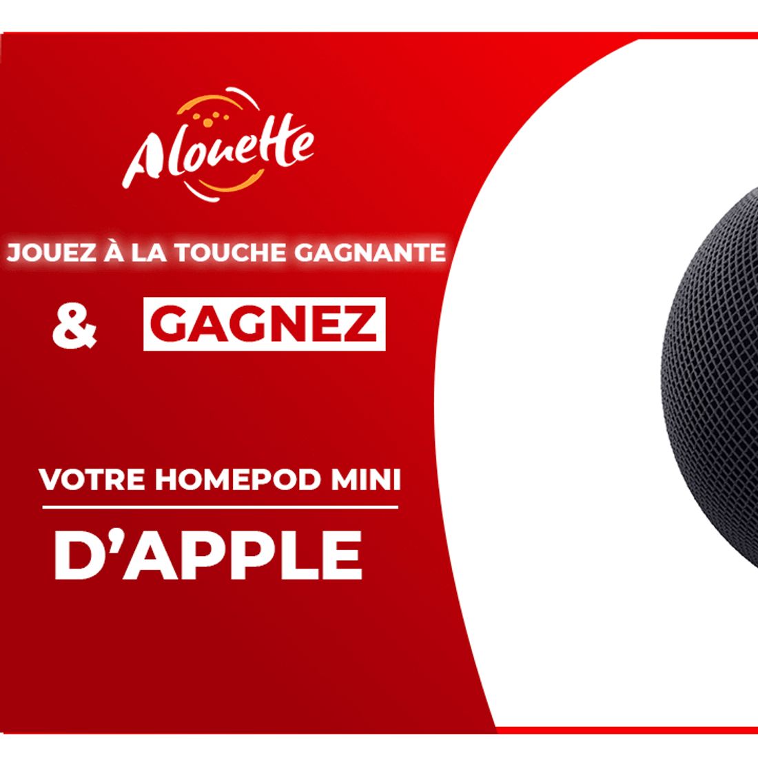 La Touche Gagnante - Alouette vous offre un HomePod mini !