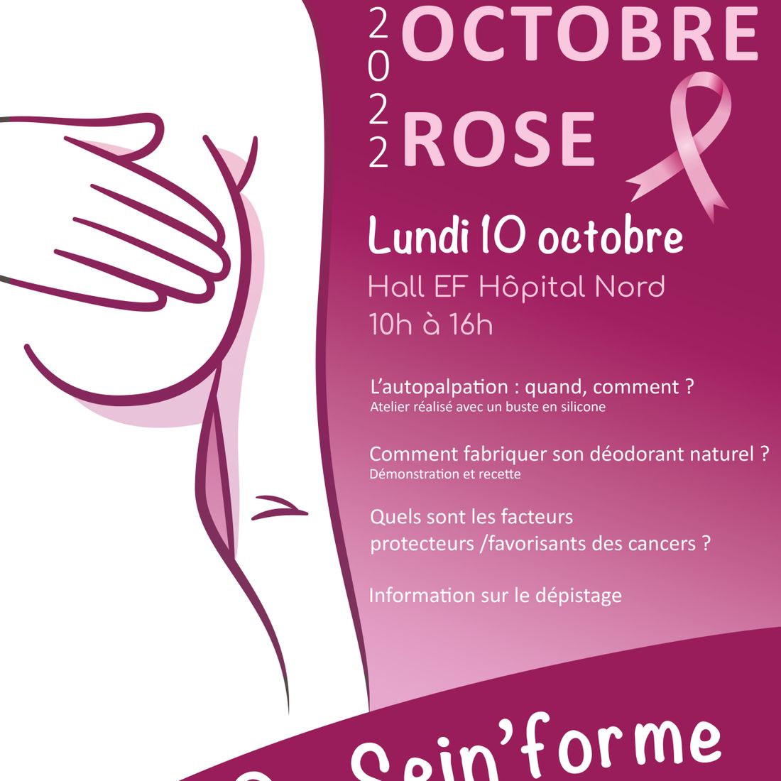 Octobre rose : "on sein'forme" au CHU de Saint-Etienne