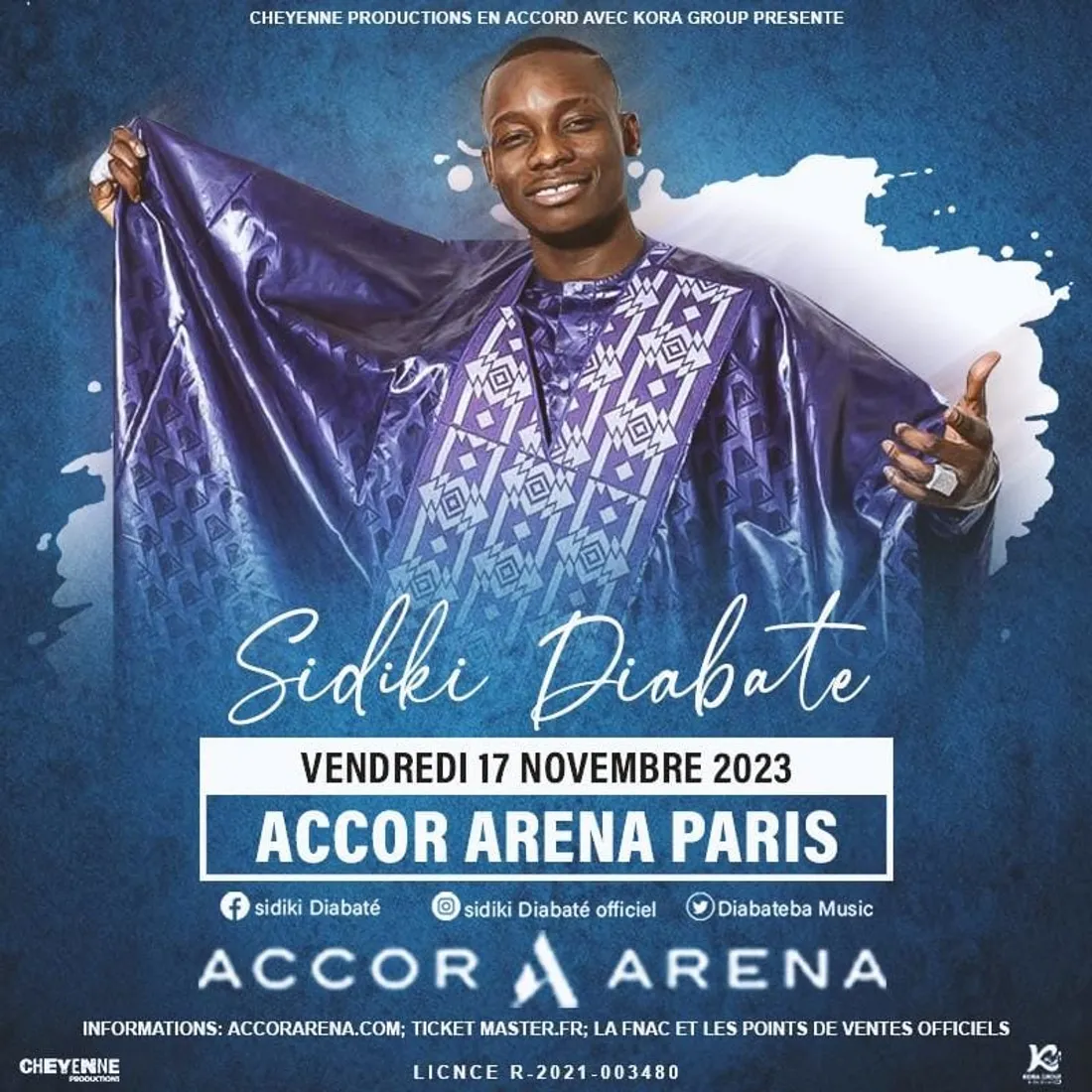 Sidiki Diabaté en concert à l'Accor Arena Paris