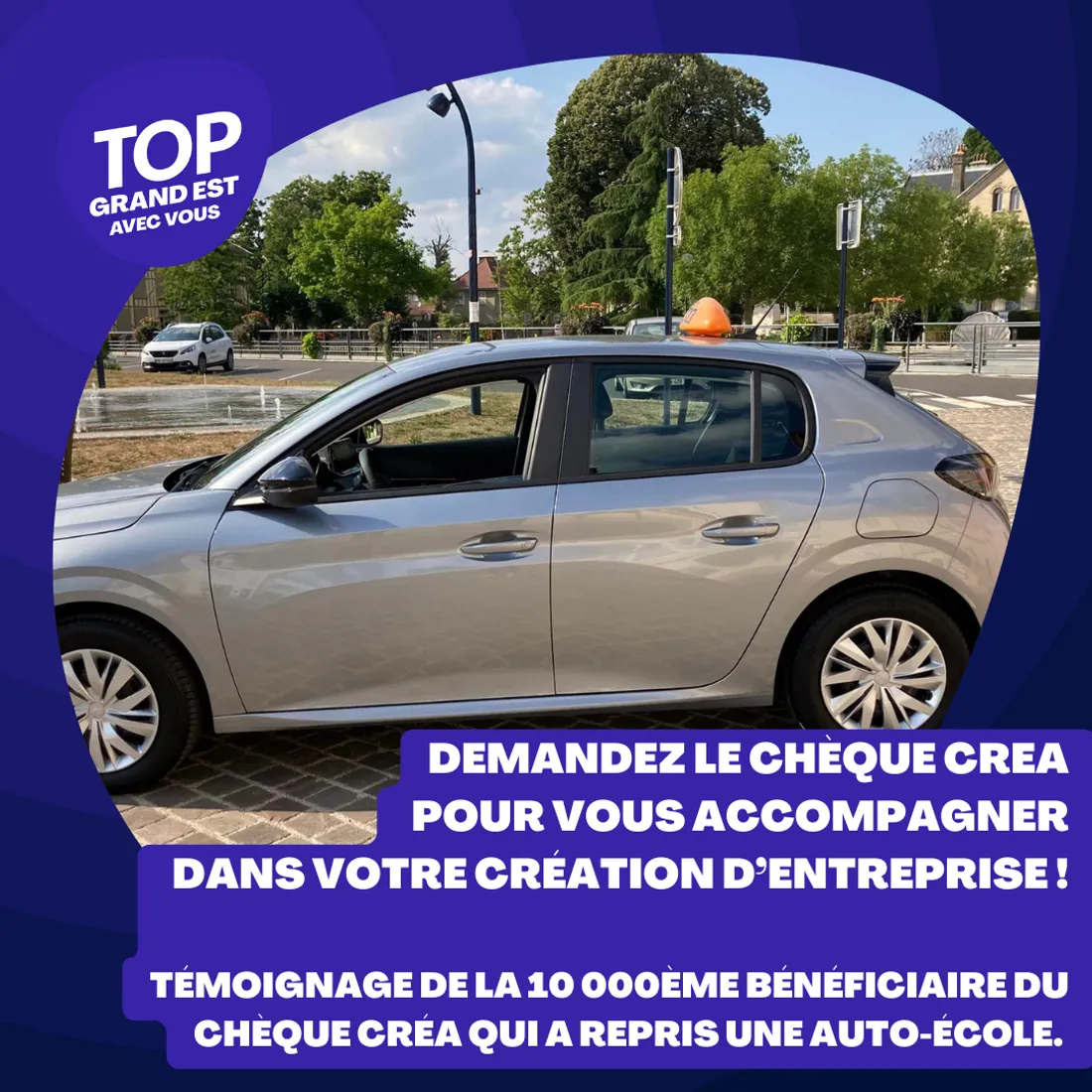 Demandez le chèque CRÉA pour vous accompagner dans votre création...