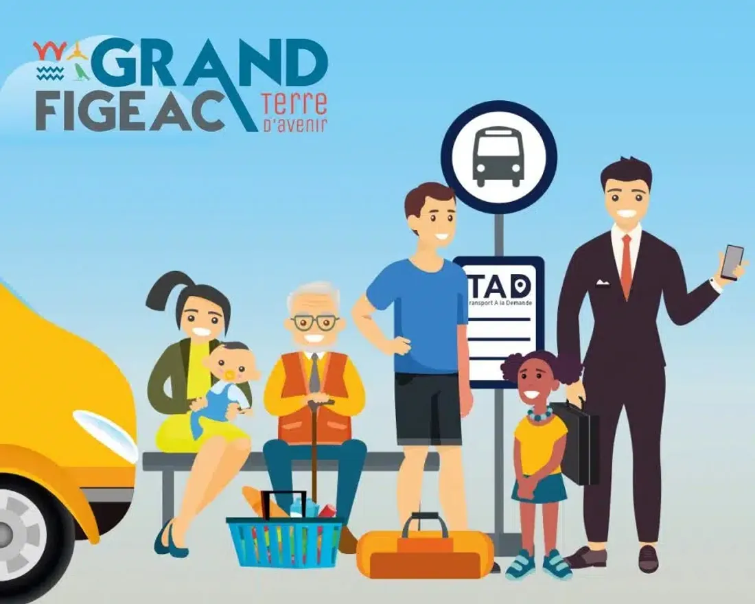Le service de transport à la demande du Grand Figeac.