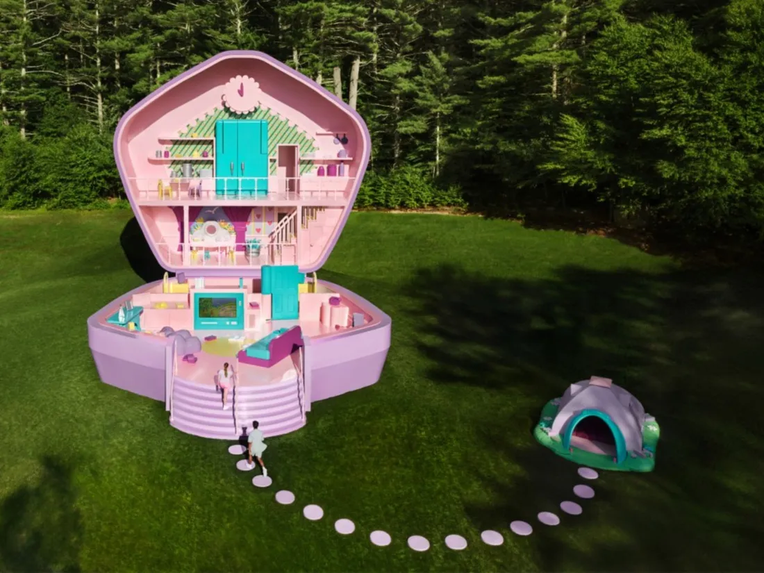 Insolite : faire une soirée pyjama dans un coffret Polly Pocket géant, c'est possible !