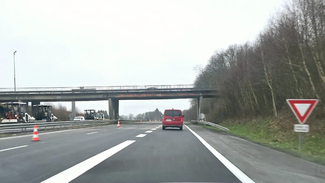 Réouverture de l'autoroute A20 à La Croisière en direction de Limoges