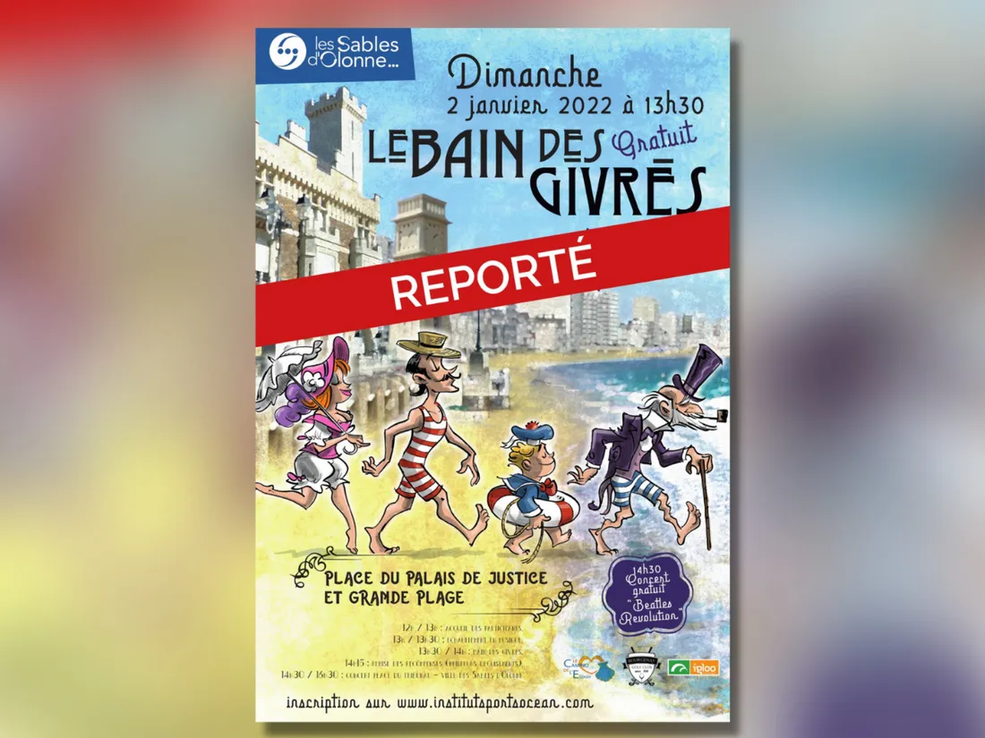 Plusieurs centaines de baigneurs étaient attendus sur la Grande Plage le dimanche 2 janvier.