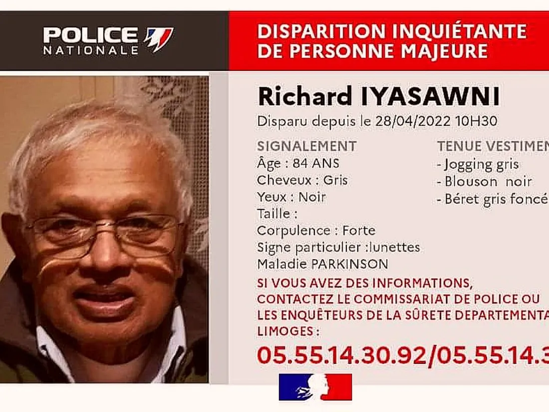 Avis de disparition inquiétante