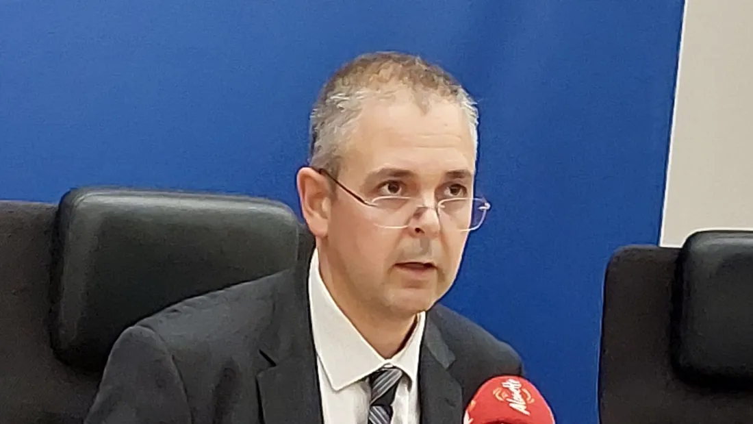 Baptiste Porcher, Procureur de la République de Limoges, lors d'une conférence de presse