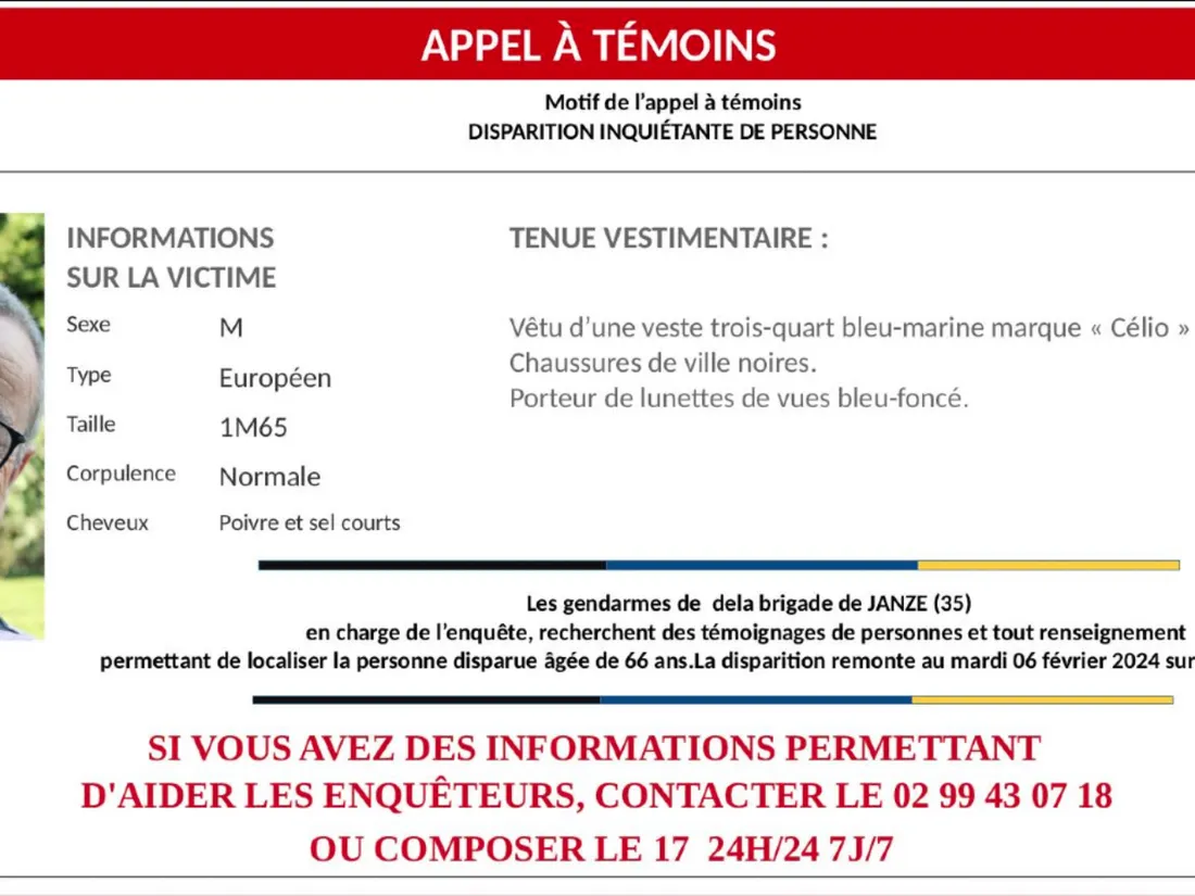 Disparition inquiétante