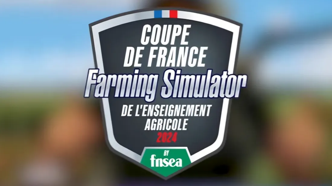 Affiche de la Coupe de france de Farming Simulator de l'enseignement agricole