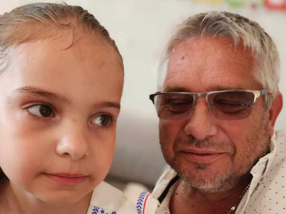 Emmanuel Noé et sa fille Floryne