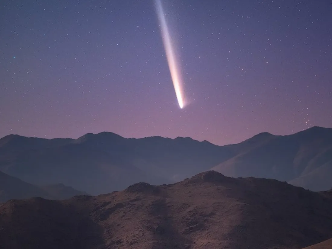 La comète Tsuchinshan-ATLAS, capturée par Yuri Beletsky au Chili, le 26 septembre 2024.