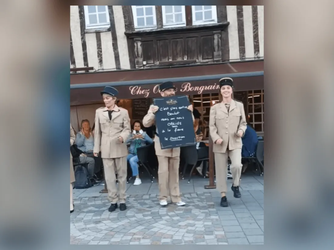 Un restaurateur déguisé en gendarme - Pass sanitaire