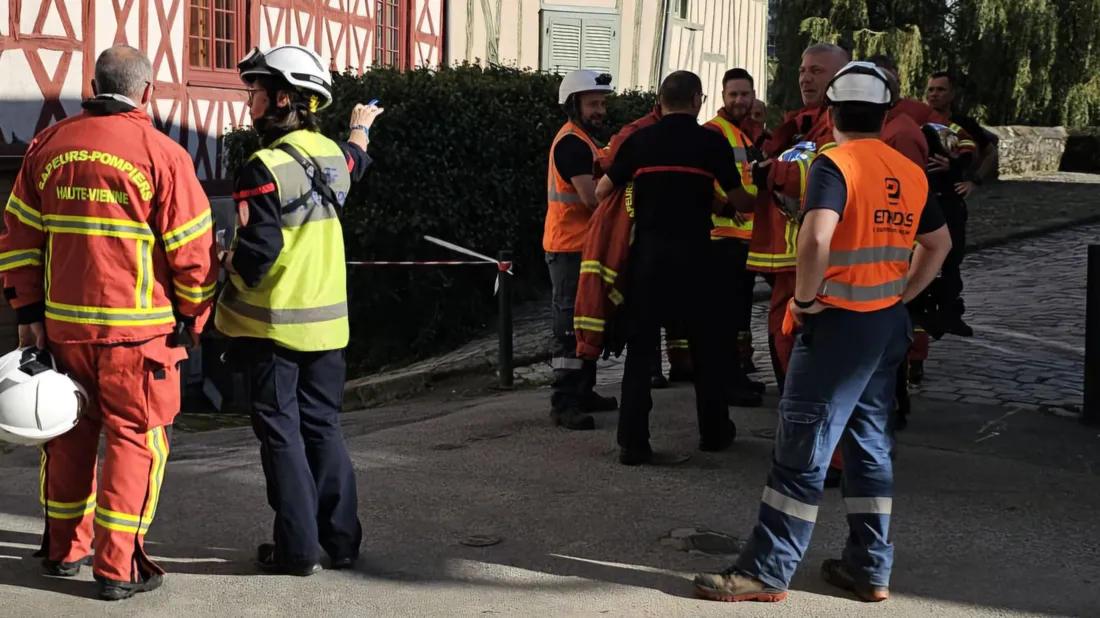 Intervention des secours rue du Pont Saint-Martial à Limoges