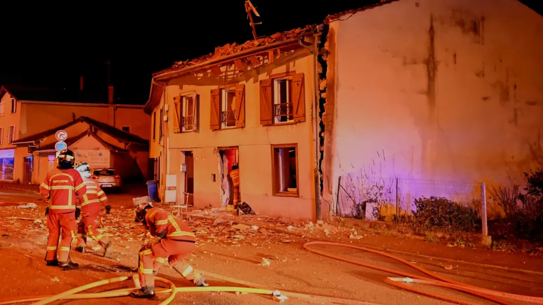 Maison détruite par une explosion rue de Toulouse à Limoges