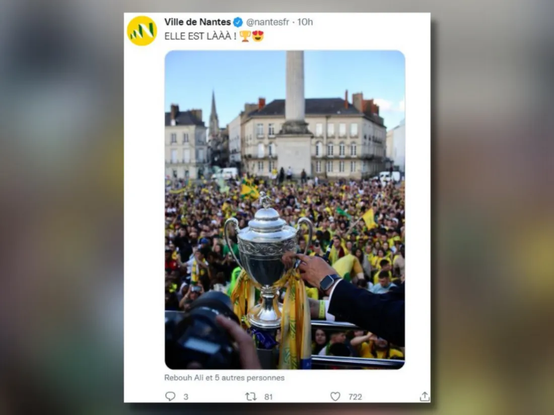 La coupe de France a été présentée aux supporters nantais ce dimanche après-midi