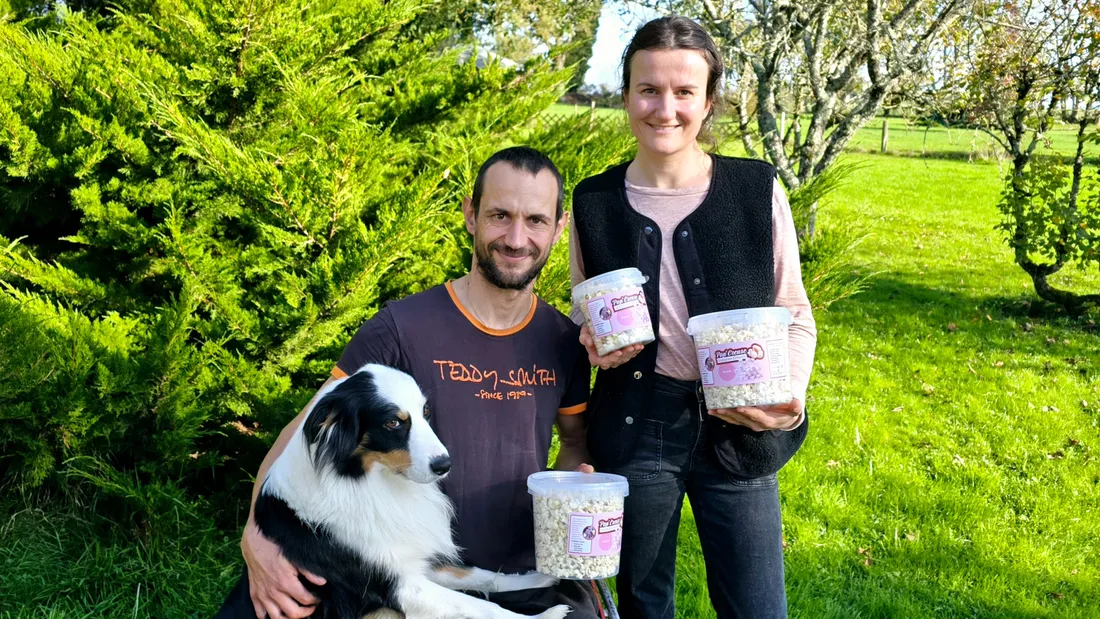 Florian et Lola avec leur pop-corn