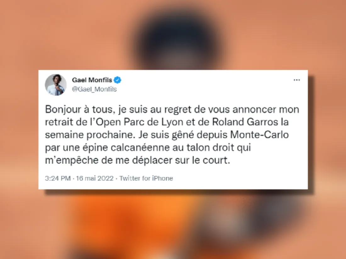 Monfils ne participera pas à Rolland-Garros