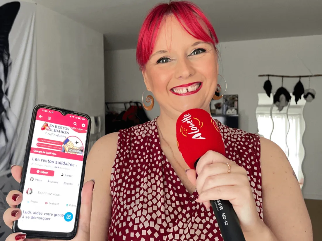 Ludivine Le Trocquer, à l'initiative du groupe Les Restos solidaires.