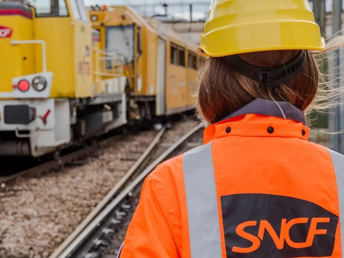 Chantier sur la ligne POLT