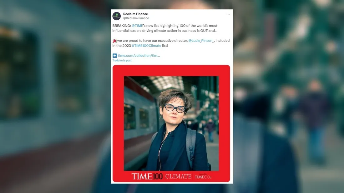 Une Nantaise dans le top 100 du Time grâce à ses engagements pour le climat