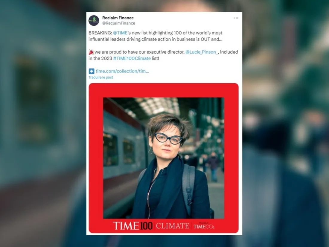 Une Nantaise dans le top 100 du Time grâce à ses engagements pour le climat