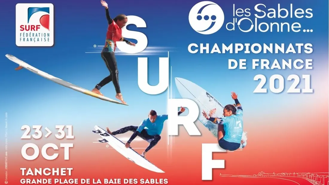 Les championnats de France de surf aux Sables d'Olonne
