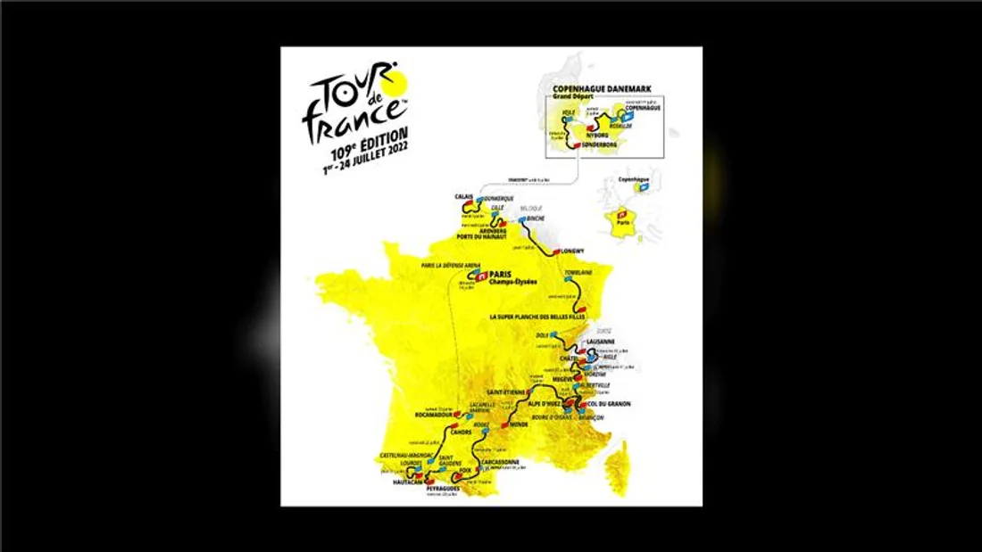 La Carte du Tour de France 2022