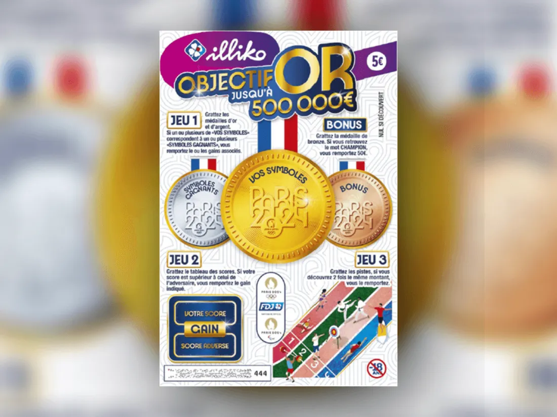 Jeu à gratter "Objectif Or" FDJ