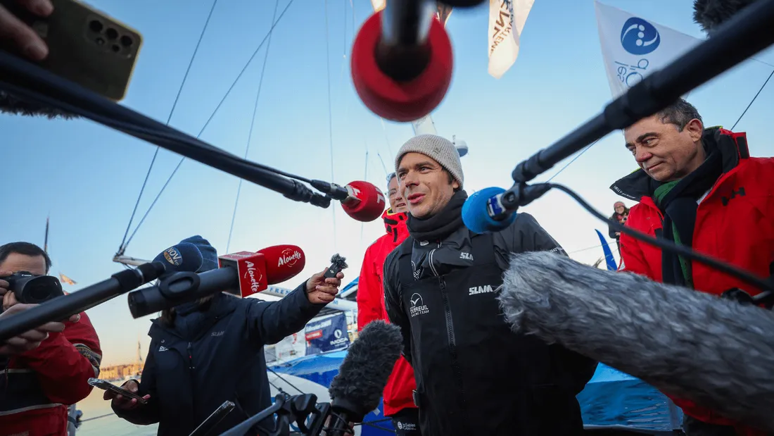 Arrivée Sébastien Simon Vendée Globe