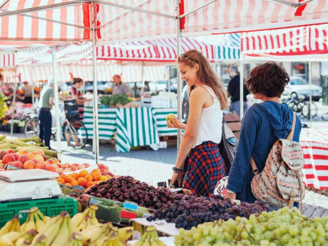 Femmes dans un marché