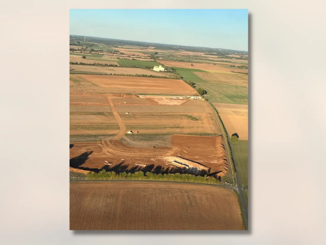 Le chantier de la bassine de Sainte-Soline