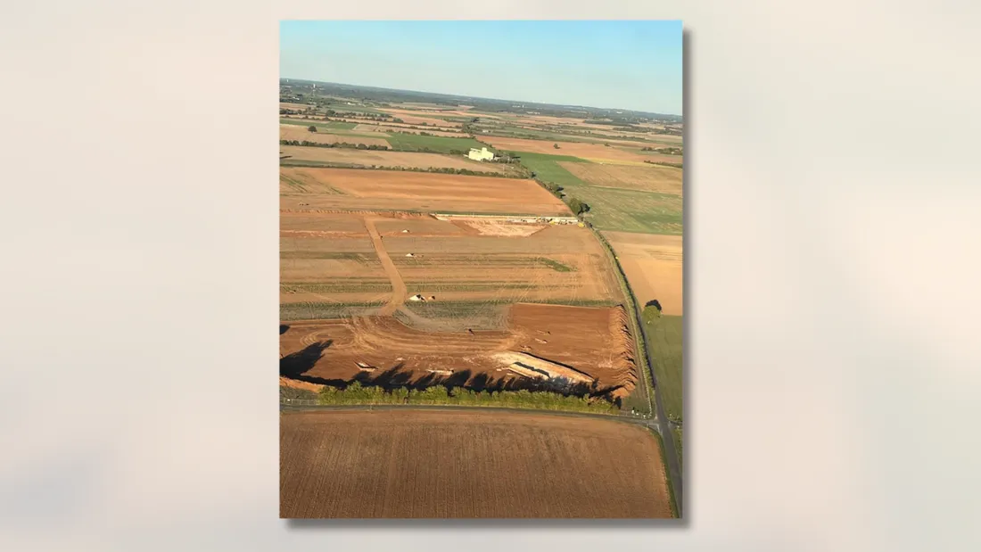 Le chantier de la bassine de Sainte-Soline