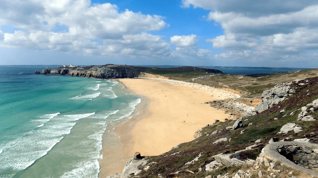 Plage de Pen Hat en Bretagne 