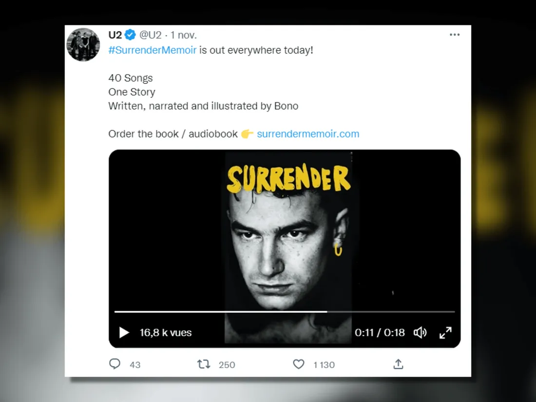 U2 : Bono sort ses mémoires 