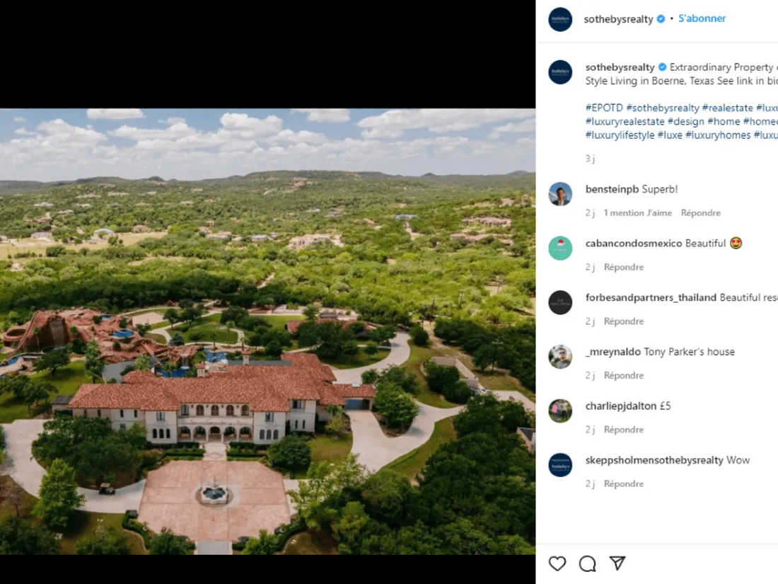 La villa de Tony Parker au Texas est à vendre